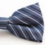 Mens Gunmetal & Navy Patterned Bow Tie
