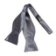 Mens Gunmetal Self Tie Bow Tie