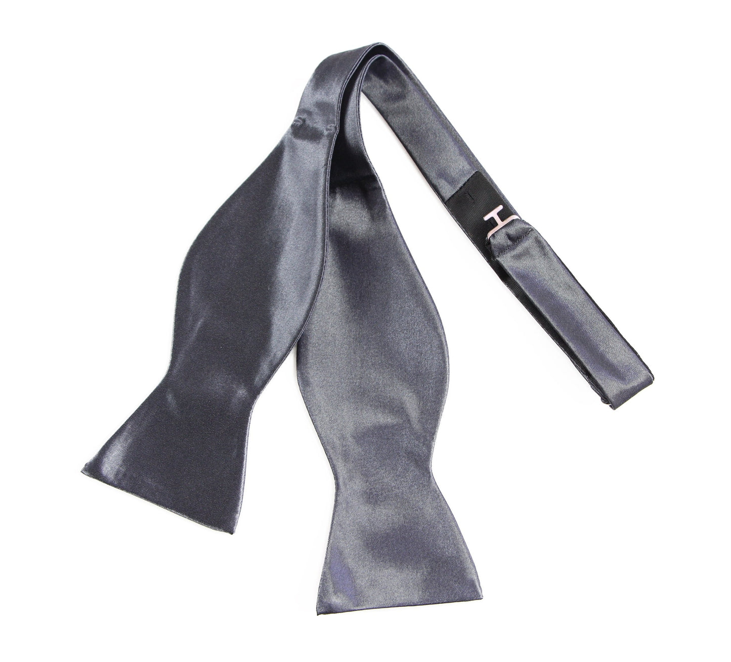 Mens Gunmetal Self Tie Bow Tie