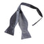 Mens Gunmetal Self Tie Bow Tie