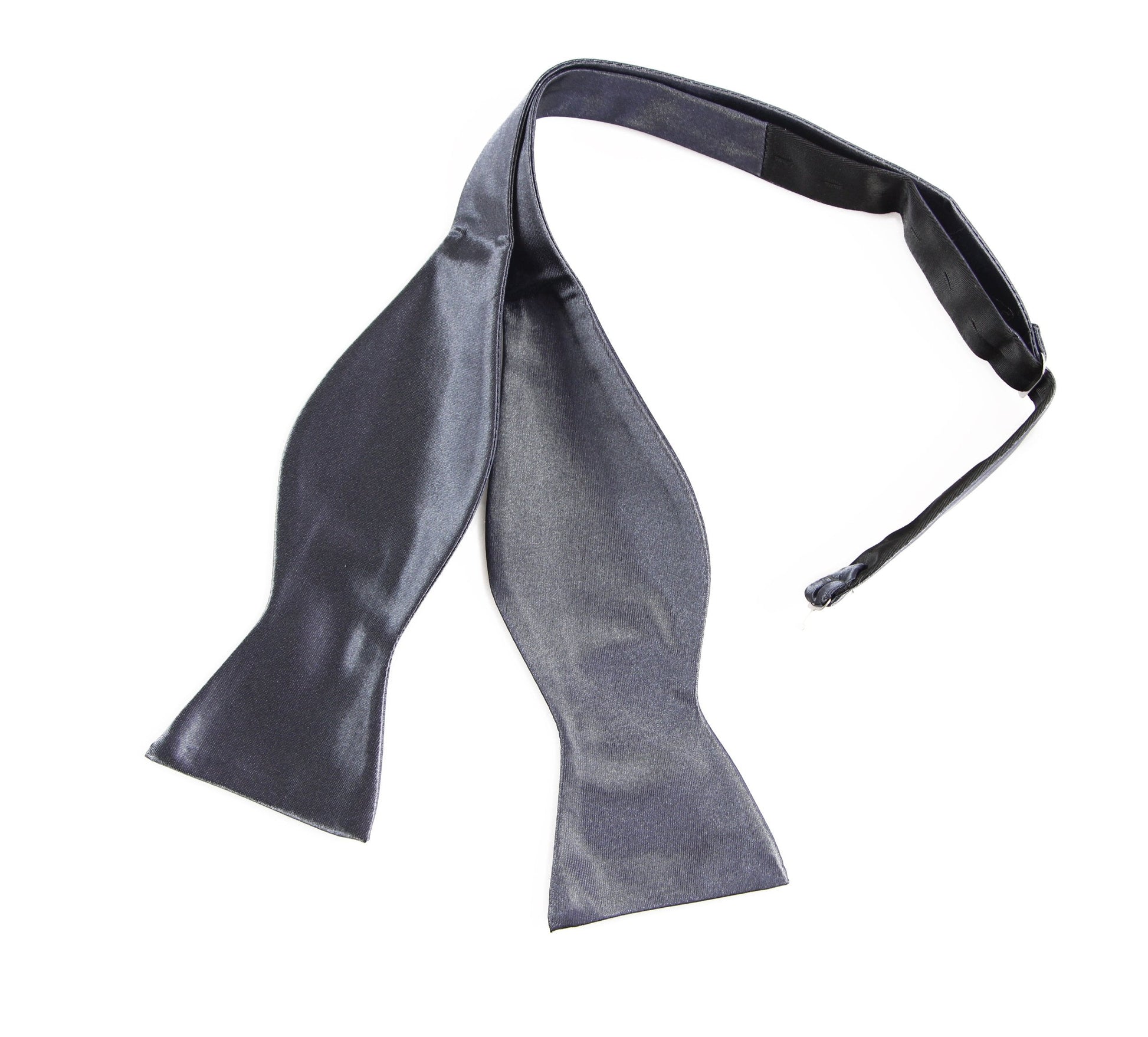 Mens Gunmetal Self Tie Bow Tie