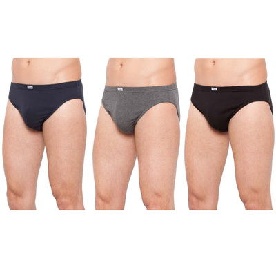 Mens Holeproof Cotton Rib Brief - Black No Scratchy Labels Undies Underwear Jocks