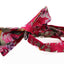 Mens Hot Pink Floral Patterned Bow Tie