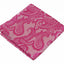 Mens Hot Pink Paisley Pocket Square