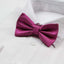 Mens Hot Pink Plain Coloured Large Patterned Checkered Bow Tie
