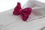 Mens Hot Pink Sequin Patterned Bow Tie