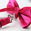 Mens Hot Pink Solid Plain Colour Bow Tie