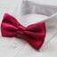 Mens Hot Pink Solid Plain Colour Bow Tie