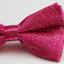 Mens Hot Pink Sparkly Glitter Patterned Bow Tie