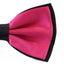 Mens Hot Pink Two Tone Layered Bow Tie