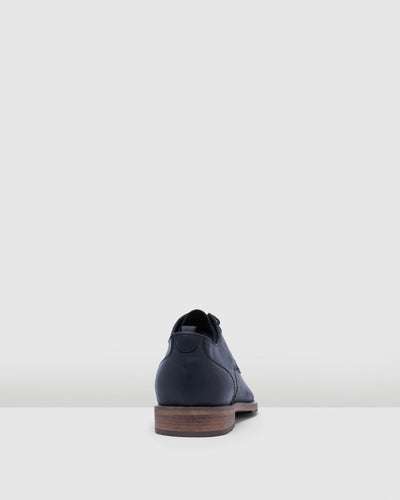 Mens Hush Puppies Bentota Black Leather Dress Lace Up Shoes