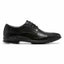 Mens Hush Puppies Cain Black Leather Lace Up Work Formal Shoes
