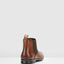 Mens Hush Puppies Chelsea Extra Wide Mens Black Mahogancy Tan Leather Boots