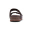 Mens Hush Puppies Cracker Brown Sandals Slip On Leather Shoes