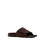 Mens Hush Puppies Hammock Sandals Brown Slides Leather Shoes