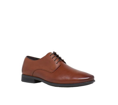 Mens Hush Puppies Nero Tan Leather Lace Up Work Formal Shoes
