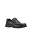 Mens Hush Puppies Sawyer 2 Black Leather Dress Formal Slip On Shoes