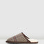 Mens Hush Puppies Sled Slippers Slip On Shoes Natural Plaid Leather Wool