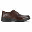 Mens Hush Puppies Torpedo Black Teak Mahogany Leather Extra Wide Work Shoes