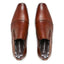 Mens Julius Marlow Bernie Coffee Brown Leather Slip On Work Shoes
