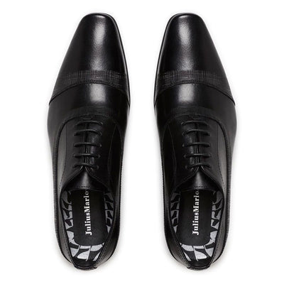 Mens Julius Marlow Borris Black Leather Lace Up Dress Work Formal Shoes