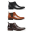 Mens Julius Marlow Kick Work Leather Brown Black Mocha Mens Slip On Shoes Boots