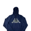Mens Kappa Logo Tairiti Hooded Sweater 922 Pullover Hoodie Blue/Grey