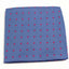 Mens Light Blue & Pink Small Polka Dot Silk Pocket Square