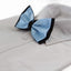 Mens Light Blue Two Tone Layered Bow Tie