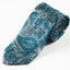 Mens Light Blue & White Boho Paisley Patterned 8cm Neck Tie