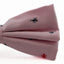 Mens Light Pink Denim Preppy Insects Patterned Cotton Bow Tie