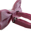 Mens Light Pink Polka Dot Patterned Bow Tie