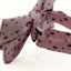 Mens Light Pink Preppy Leaf & Dots Patterned Cotton Bow Tie