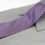 Mens Light Pink & Purple Striped 8cm Patterned Neck Tie