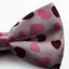 Mens Light Pink With Love Hearts Patterned Bow Tie