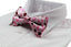 Mens Light Pink With Love Hearts Patterned Bow Tie