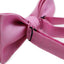 Mens Light Pink With Silver Stars Matching Bow Tie & Pocket Square Set