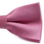 Mens Light Pink With Silver Stars Matching Bow Tie & Pocket Square Set