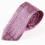 Mens Light Pink With White Squares Patterned 8cm Neck Tie