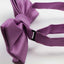Mens Light Purple Plain Coloured Checkered Bow Tie