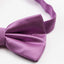Mens Light Purple Plain Coloured Checkered Bow Tie