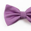 Mens Lilac Plain Coloured Checkered Bow Tie