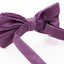 Mens Lilac Plain Coloured Checkered Bow Tie