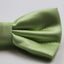Mens Lime Plain Coloured Checkered Bow Tie
