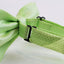 Mens Lime Plain Coloured Large Patterned Checkered Bow Tie