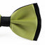 Mens Lime Two Tone Layered Bow Tie