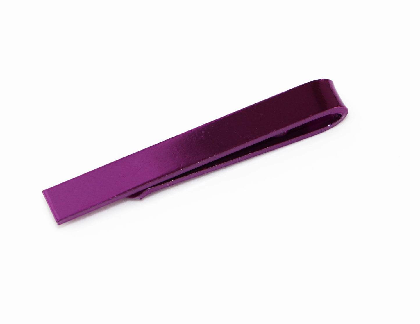 Mens Magenta Tie Clip Clasp