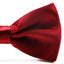 Mens Maroon Solid Plain Colour Bow Tie