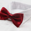 Mens Maroon Solid Plain Colour Bow Tie