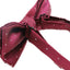 Mens Maroon With Silver Stars Matching Bow Tie & Pocket Square Set